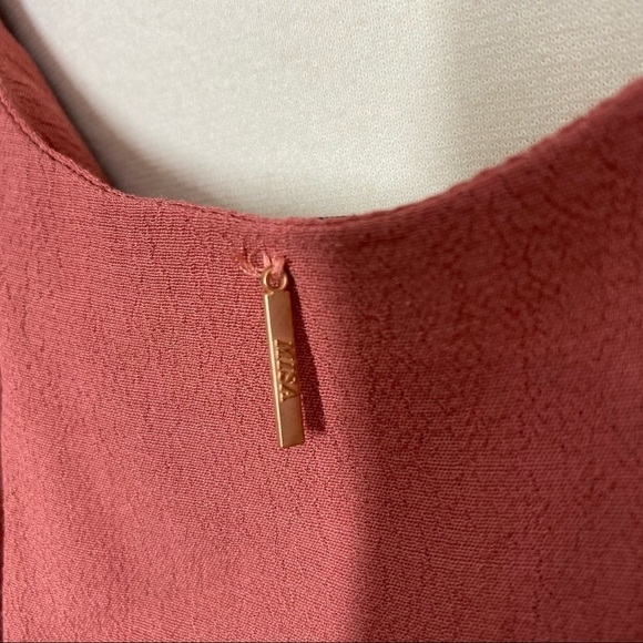 MISA Emil Mauve Pink Shoulder Tie Dress XS - Picture 9 of 9